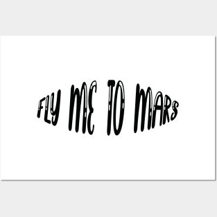 Fly me to mars, red planet Posters and Art